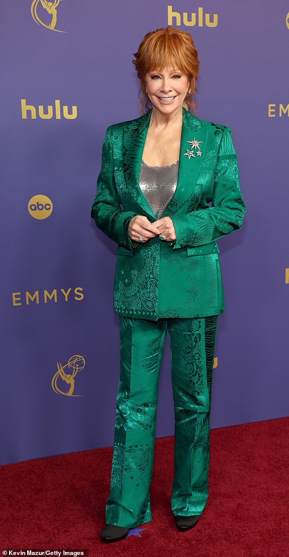 LOS ANGELES, CALIFORNIA - SEPTEMBER 15: Reba McEntire attends the 76th Primetime Emmy Awards at Peacock Theater on September 15, 2024 in Los Angeles, California. (Photo by Kevin Mazur/Getty Images)