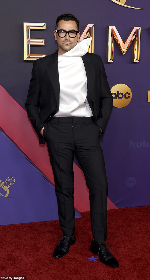 LOS ANGELES, CALIFORNIA - SEPTEMBER 15: Dan Levy attends the 76th Primetime Emmy Awards at Peacock Theater on September 15, 2024 in Los Angeles, California. (Photo by Frazer Harrison/Getty Images)