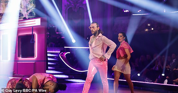 For use in UK, Ireland or Benelux countries only BBC handout photo of Pete Wicks and Jowita Przystal, during their appearance on the live show of Saturday's Strictly Come Dancing show on BBC1. Picture date: Saturday November 16, 2024. PA Photo. See PA story SHOWBIZ Strictly. Photo credit should read: Guy Levy/BBC/PA Wire NOTE TO EDITORS: Not for use more than 21 days after issue. You may use this picture without charge only for the purpose of publicising or reporting on current BBC programming, personnel or other BBC output or activity within 21 days of issue. Any use after that time MUST be cleared through BBC Picture Publicity. Please credit the image to the BBC and any named photographer or independent programme maker, as described in the caption.